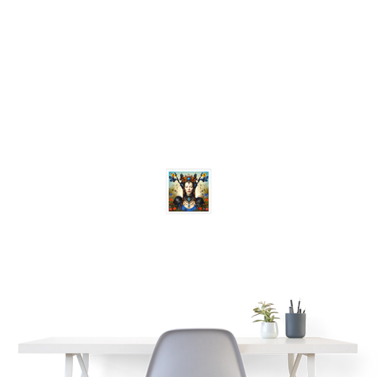 Poster 20x20 cm - vit