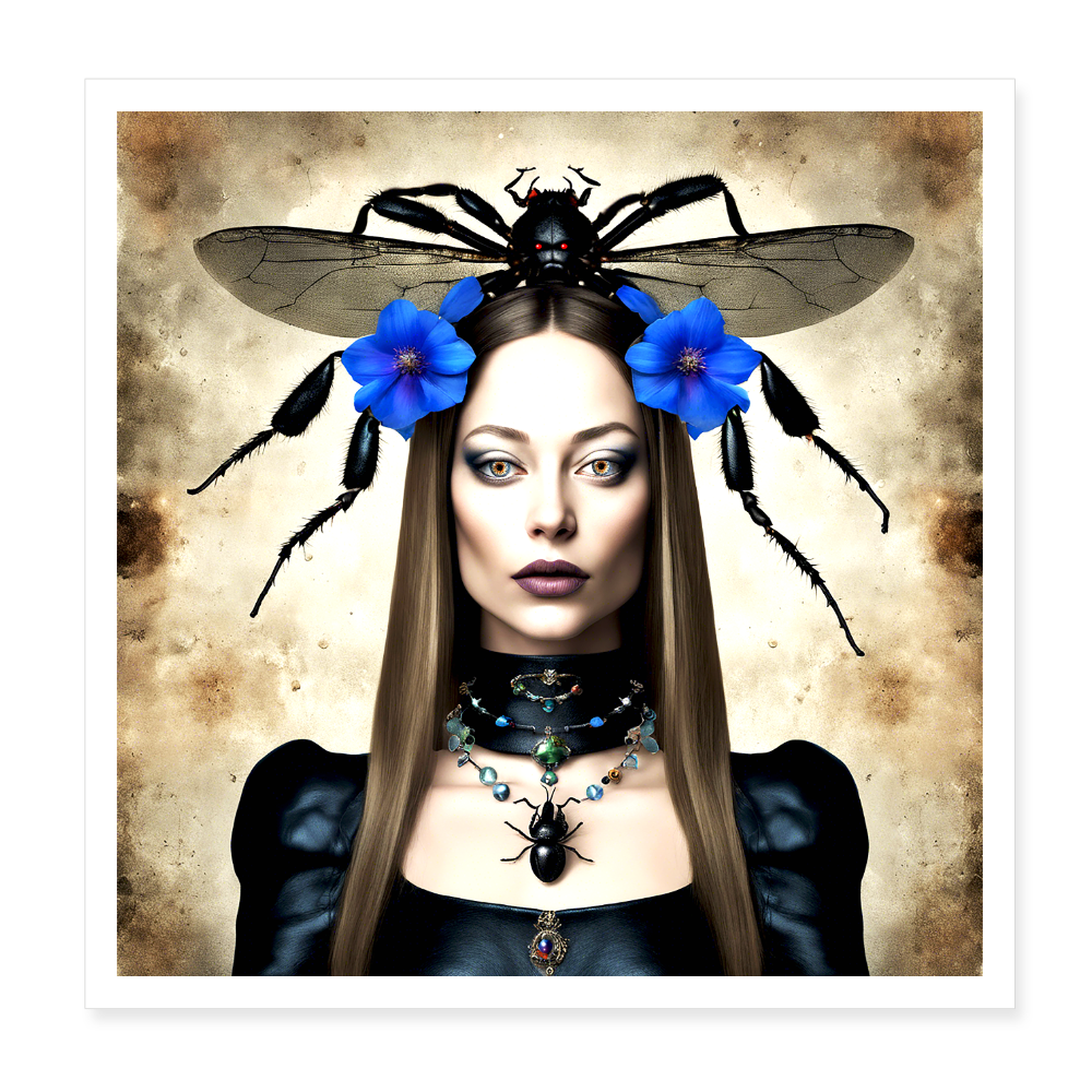 Poster 20x20 cm - vit