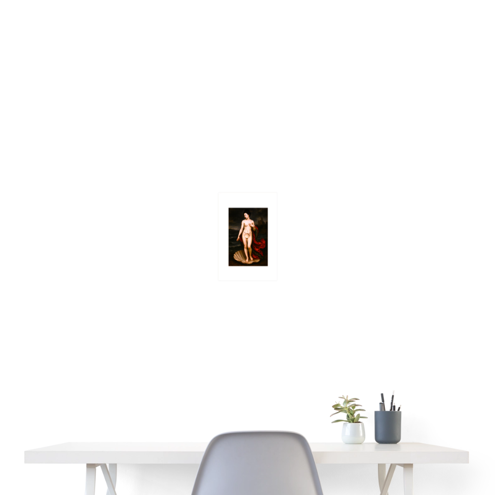Poster 20x30 cm - vit