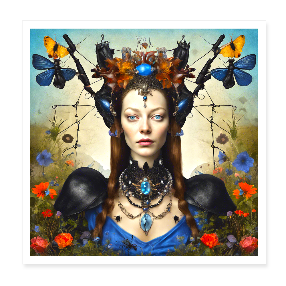 Poster 20x20 cm - vit