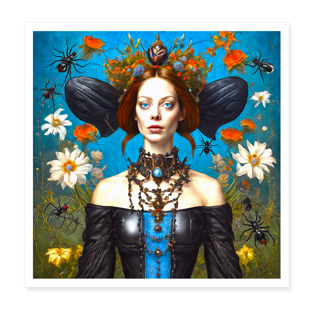 Poster 20x20 cm - vit