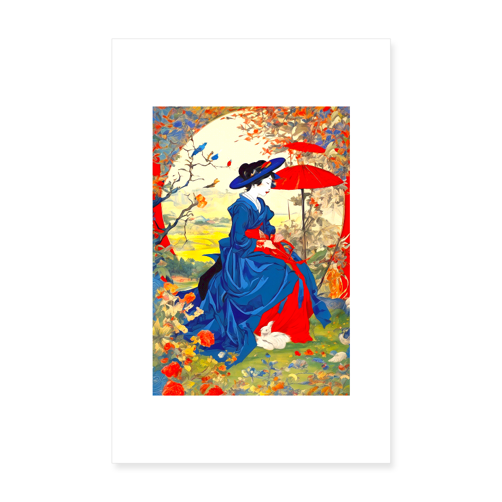 Poster 20x30 cm - vit