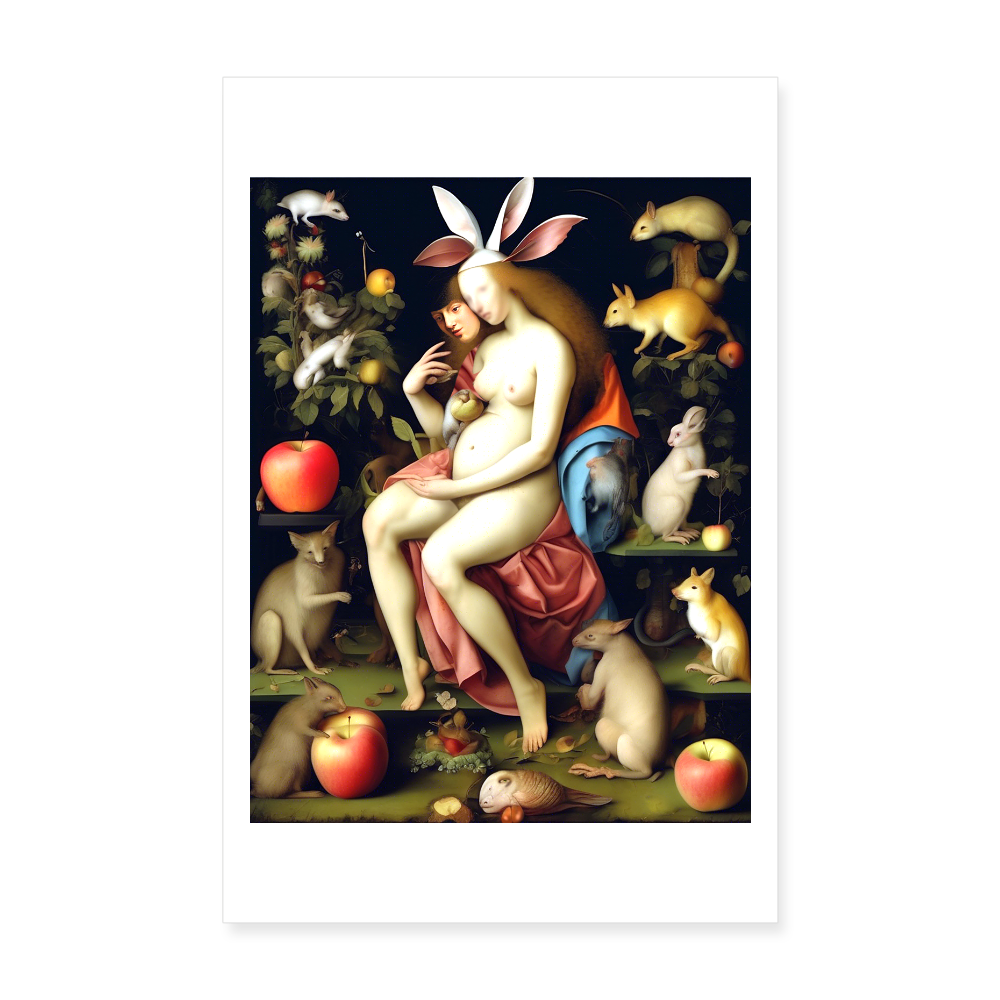 Poster 20x30 cm - vit