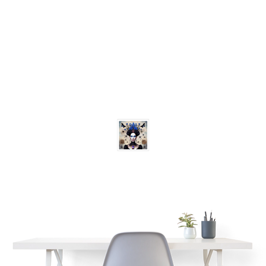 Poster 20x20 cm - vit