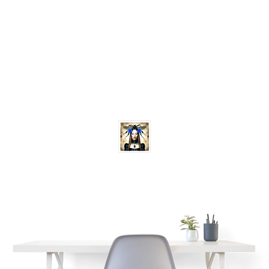 Poster 20x20 cm - vit