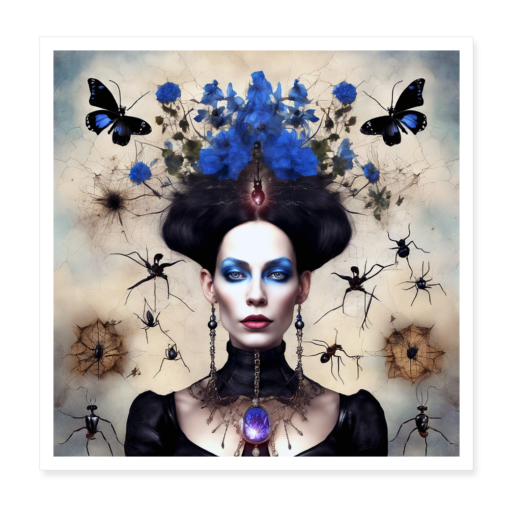 Poster 20x20 cm - vit