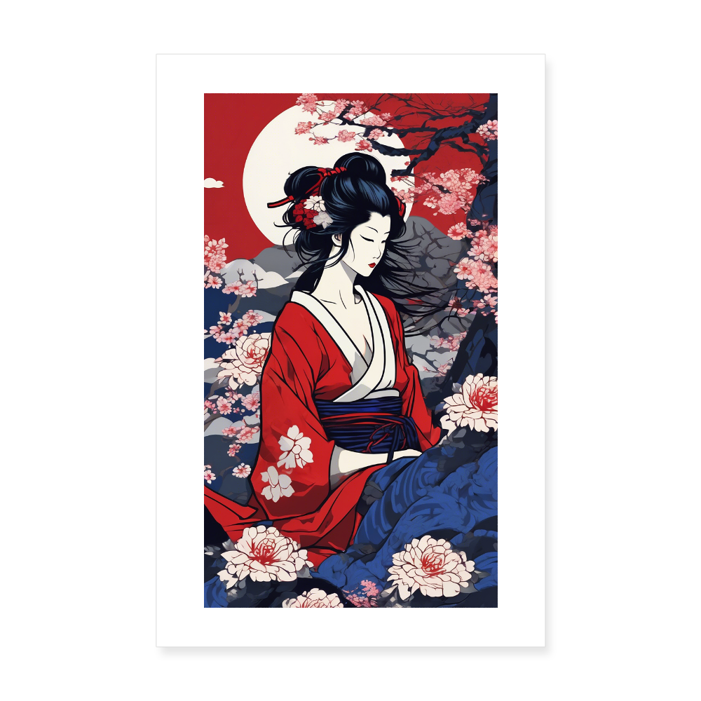 Poster 20x30 cm - vit