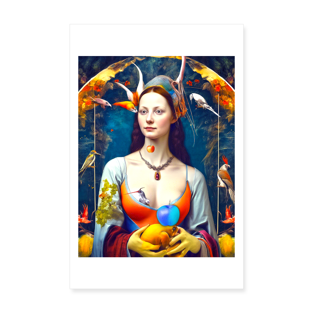Poster 20x30 cm - vit