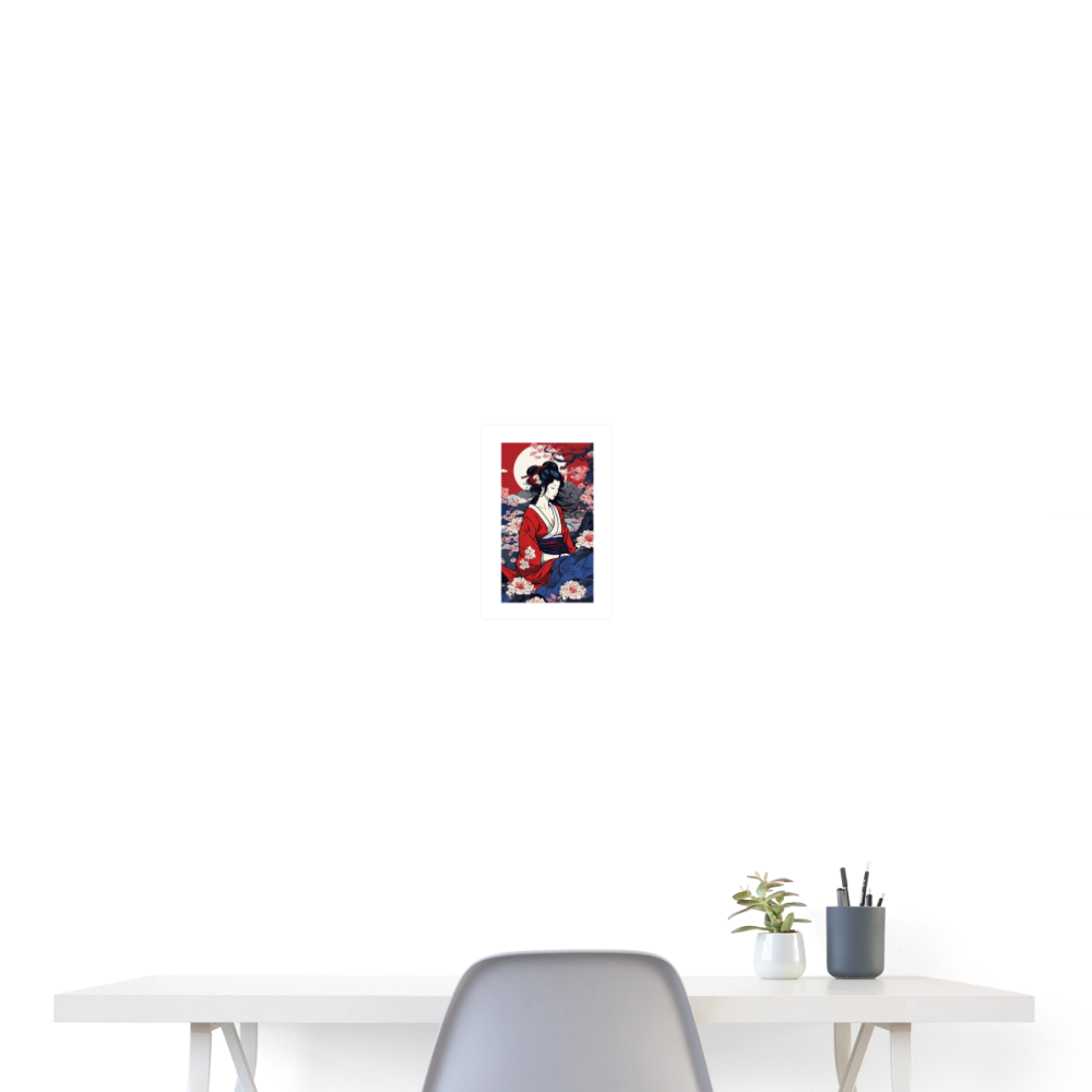 Poster 20x30 cm - vit
