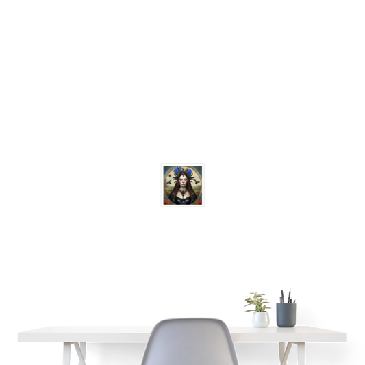 Poster 20x20 cm - vit