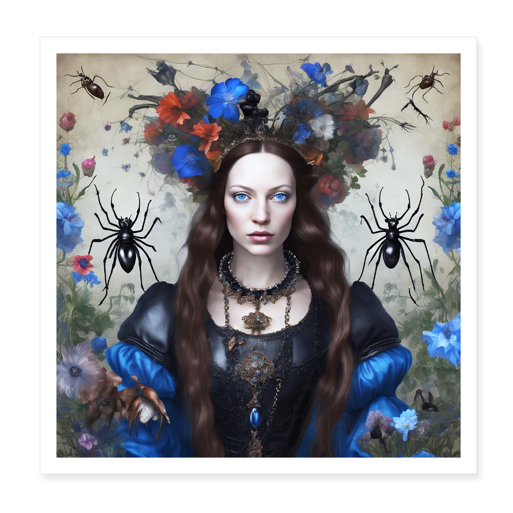 Poster 20x20 cm - vit