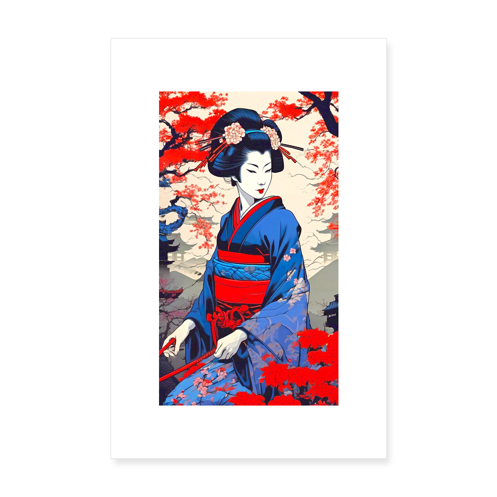Poster 20x30 cm - vit