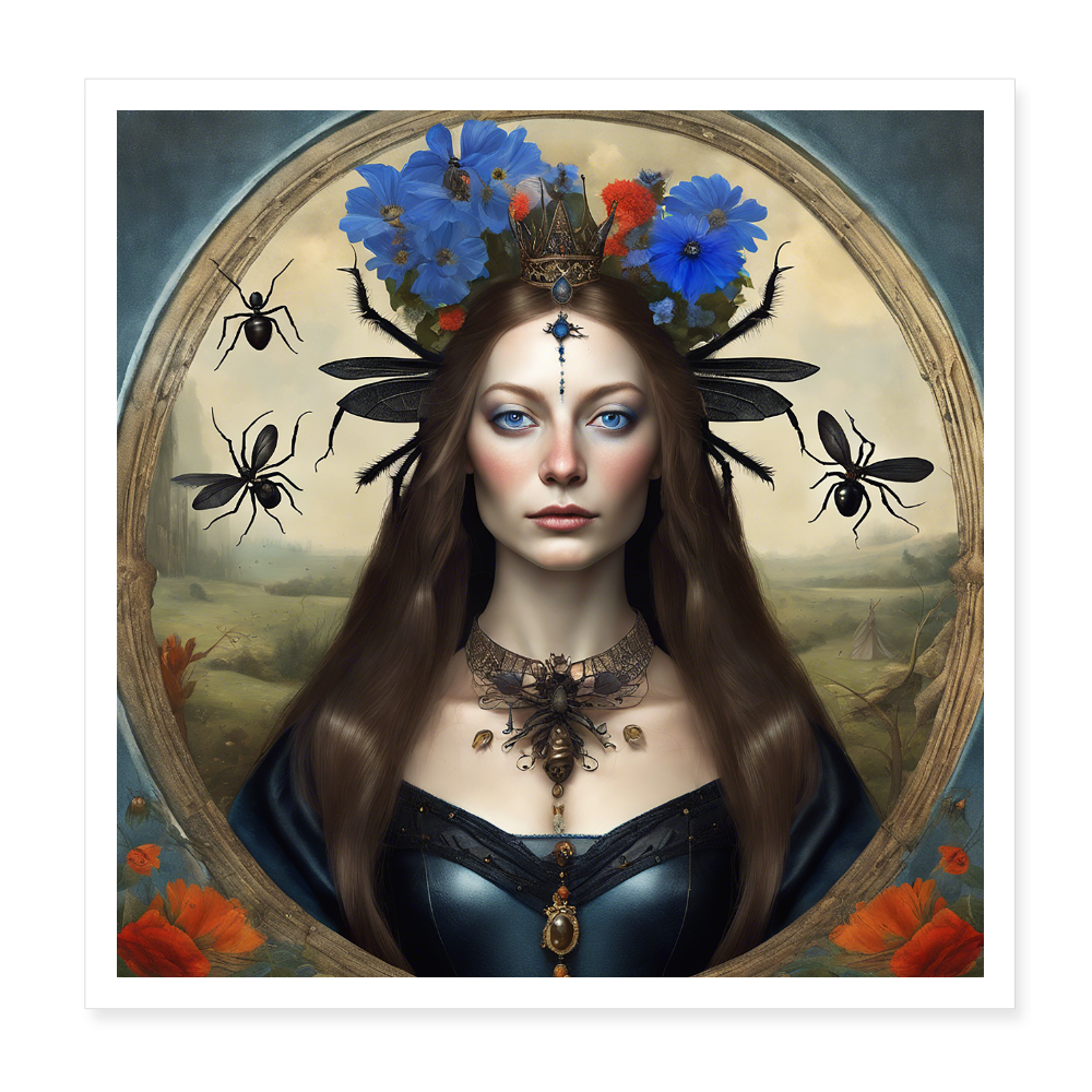Poster 20x20 cm - vit