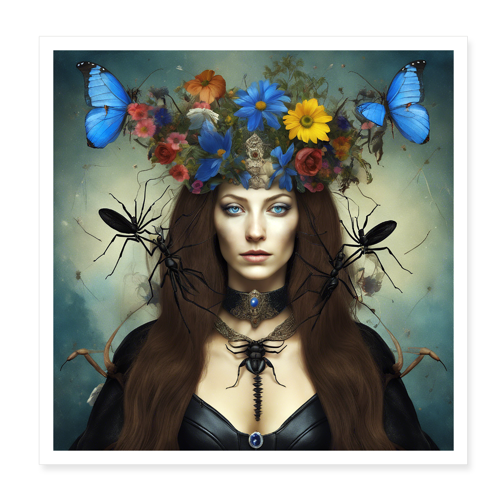 Poster 20x20 cm - vit
