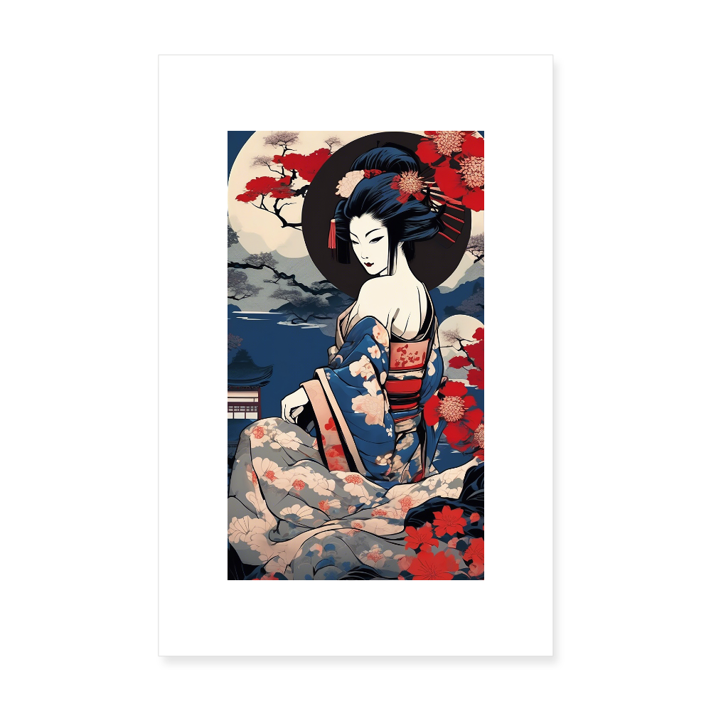 Poster 20x30 cm - vit