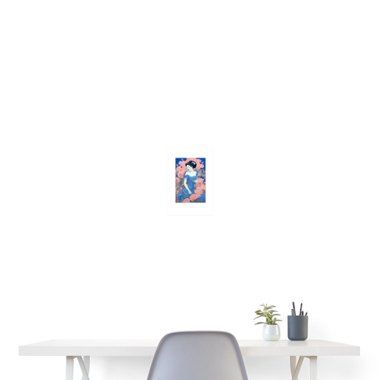 Poster 20x30 cm - vit