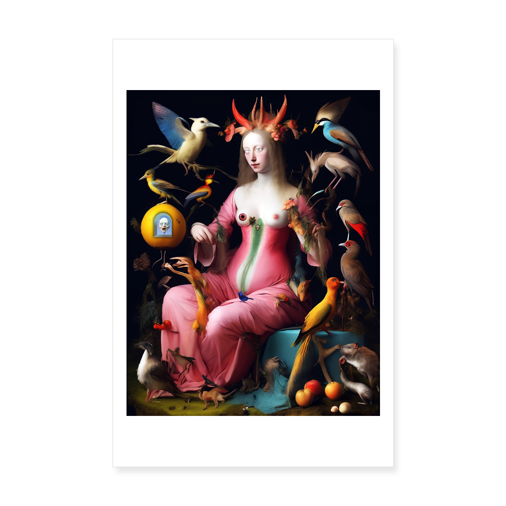 Poster 20x30 cm - vit