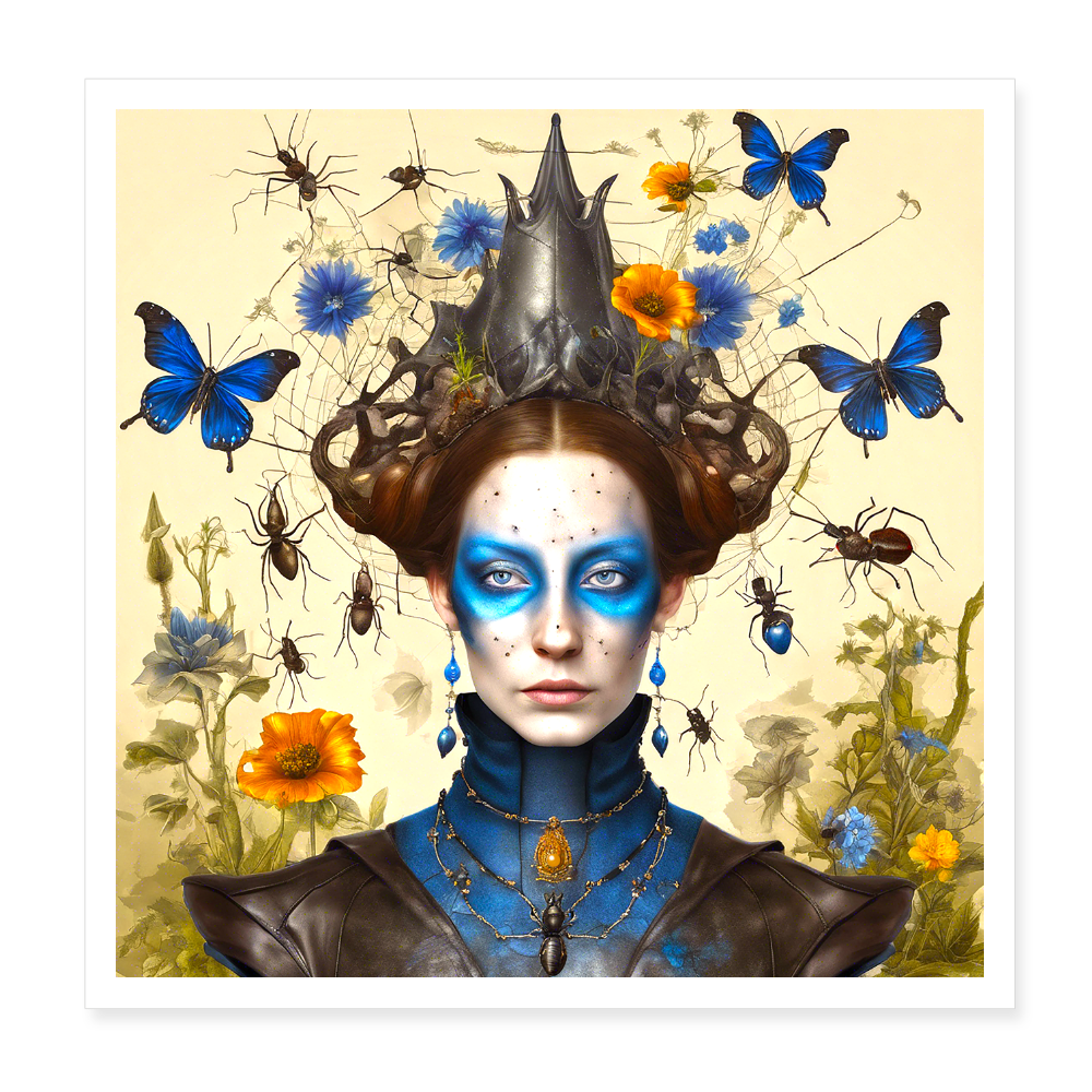 Poster 20x20 cm - vit