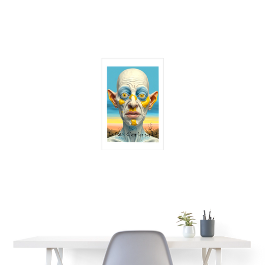 Poster 40x60 cm - vit