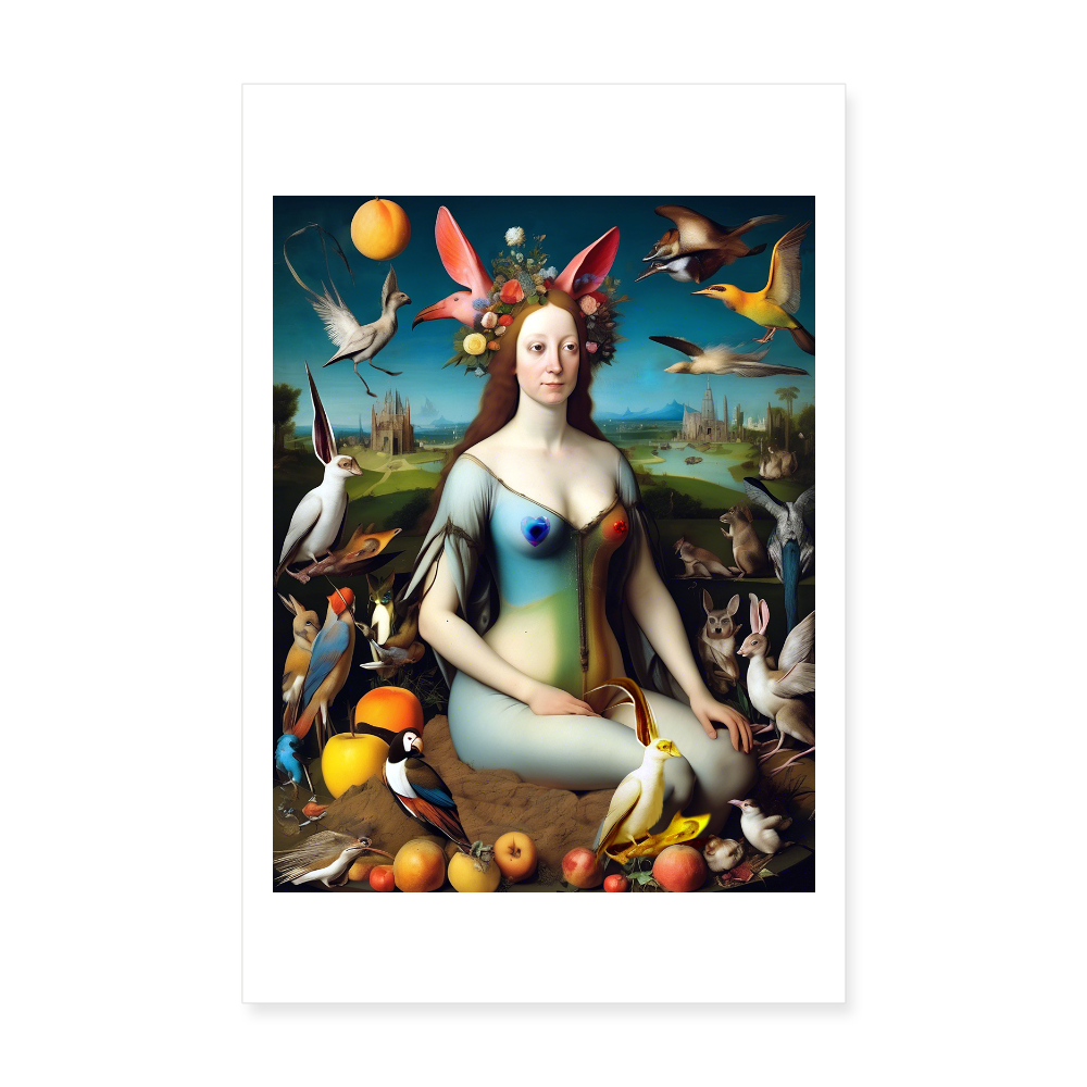 Poster 20x30 cm - vit