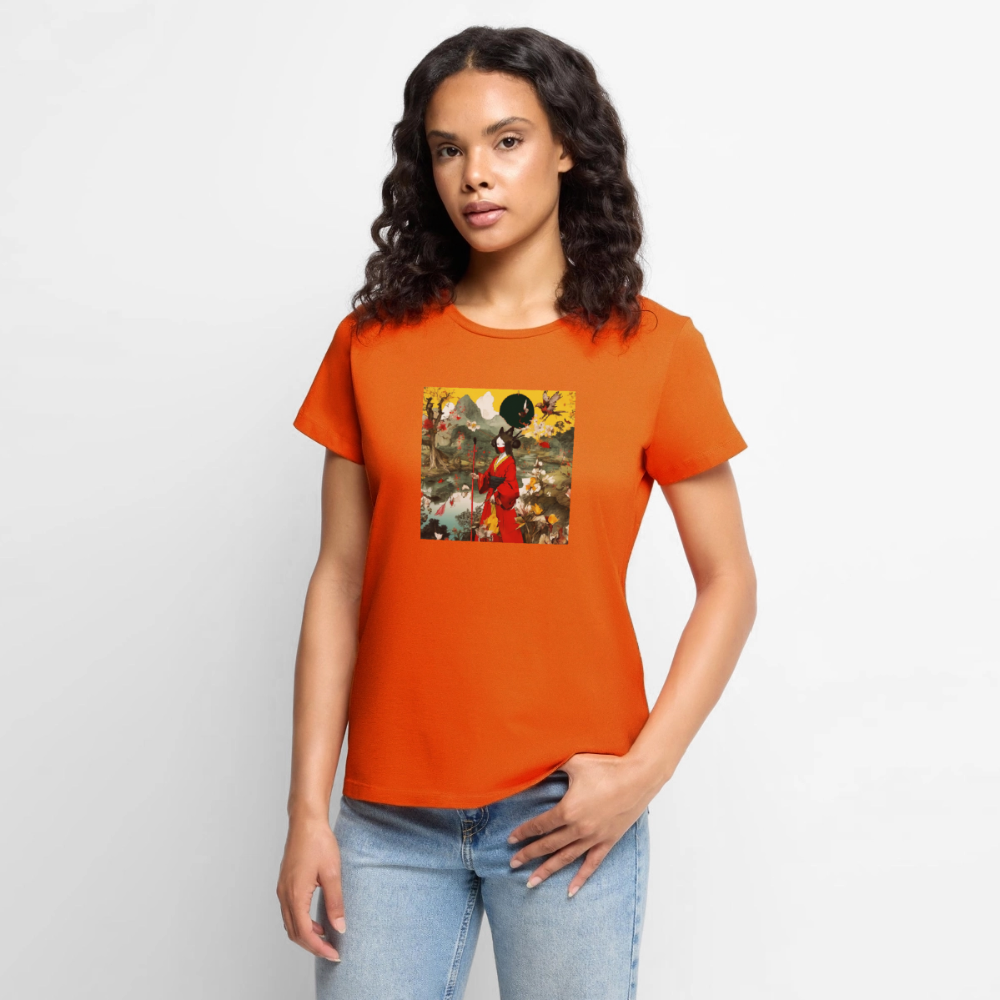 Premium-T-shirt dam - orange