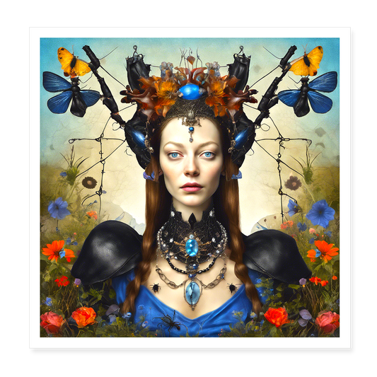 Poster 20x20 cm - vit
