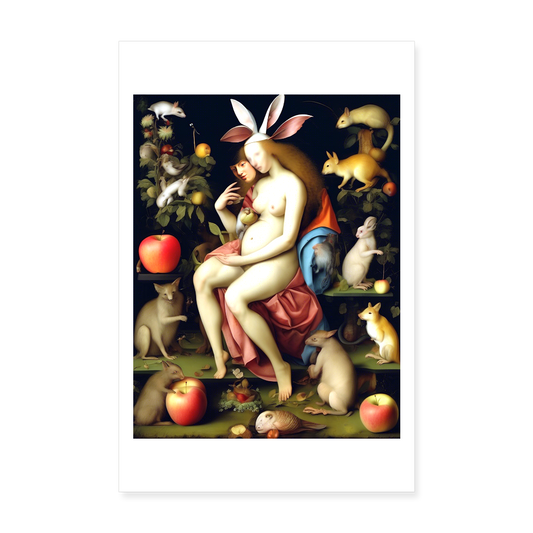 Poster 20x30 cm - vit