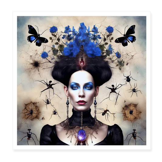 Poster 20x20 cm - vit