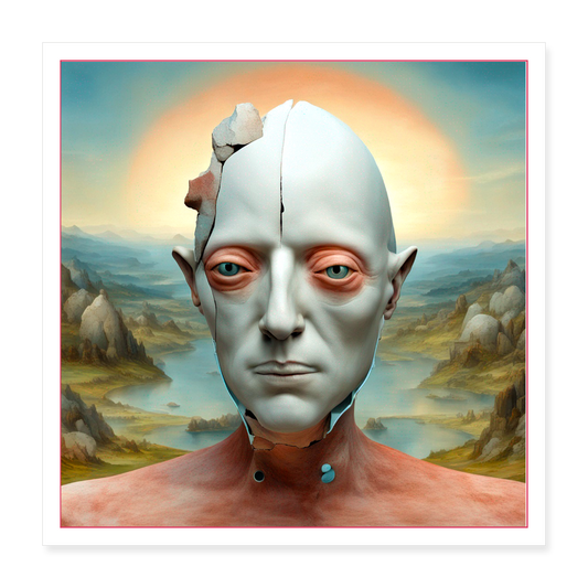 Poster 40x40 cm - vit