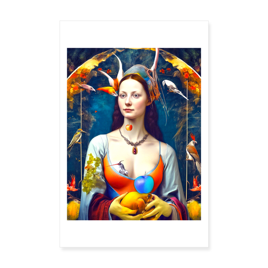 Poster 20x30 cm - vit