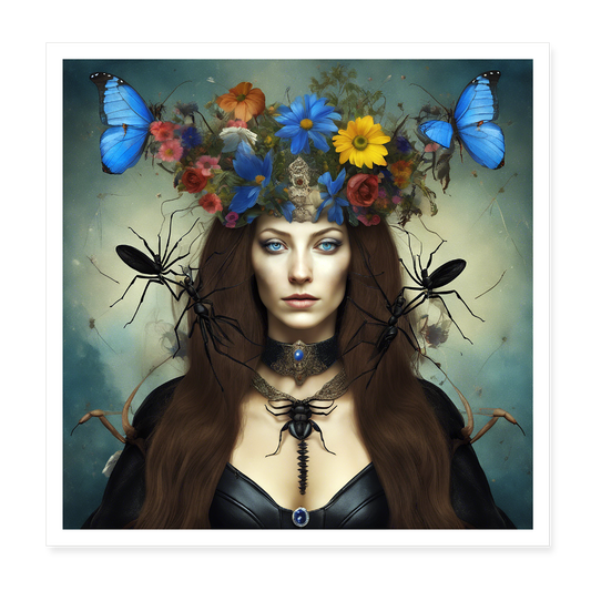 Poster 20x20 cm - vit