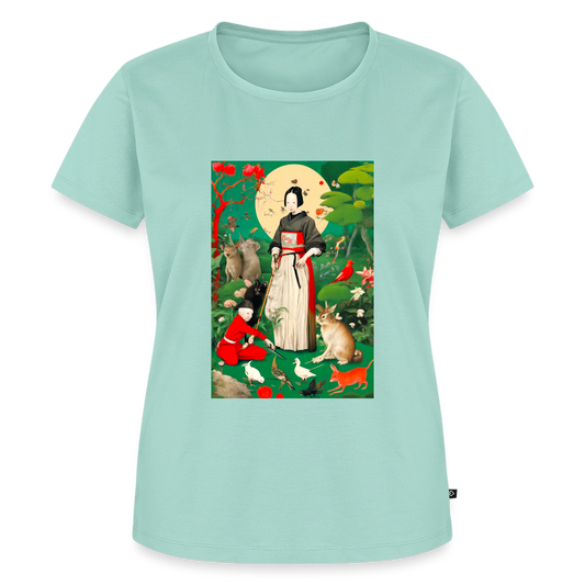 Premium-T-shirt dam - mint 