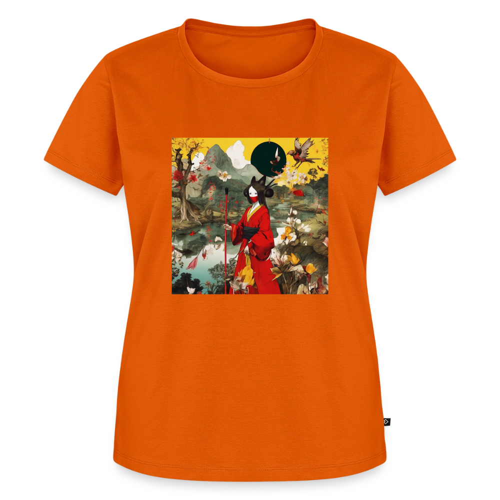 Premium-T-shirt dam - orange 