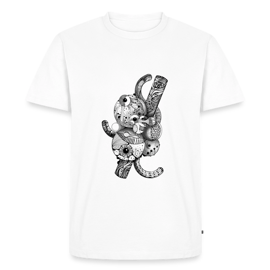 Premium-T-shirt herr - vit