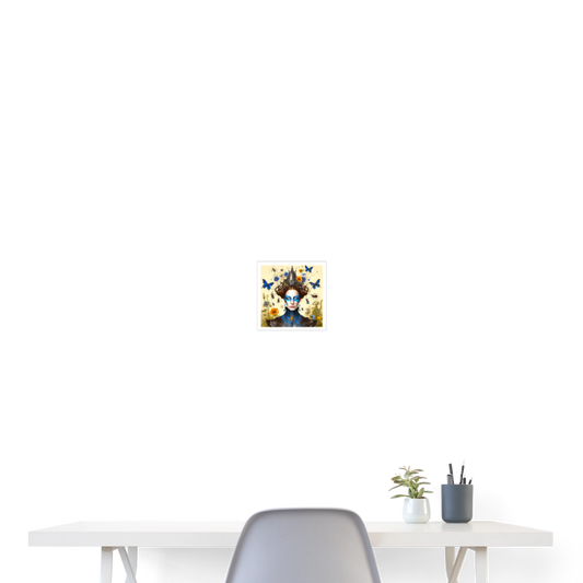 Poster 20x20 cm - vit