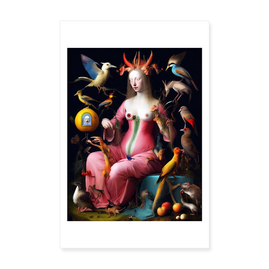Poster 20x30 cm - vit