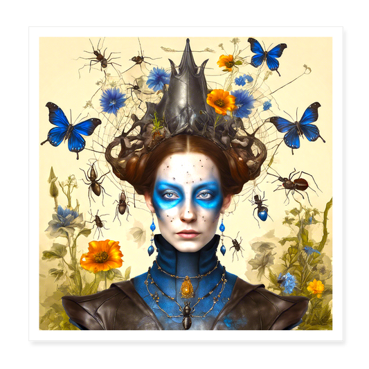 Poster 20x20 cm - vit