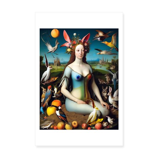 Poster 20x30 cm - vit